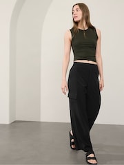 Athleta Black Brooklyn Heights High Waisted Cargo Trousers - Image 1 of 2