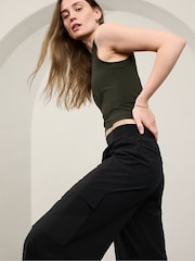 Athleta Black Brooklyn Heights High Waisted Cargo Trousers - Image 2 of 2