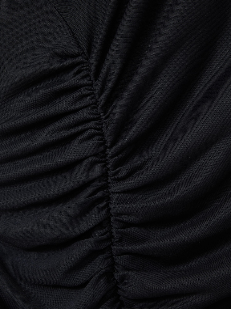 Vestido a media pierna de punto con manga casquillo y fruncido delantero Lenara de Reiss - Imagen 5 de 5 Vestido a media pierna de punto con manga casquillo y fruncido delantero Lenara de Reiss - Imagen 5 de 5