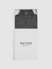 Reiss Derby Grey Marl Merino Mixer 2 Pack Pack of Two Merino Wool Jumpers - Image 1 of 5