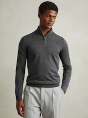 Reiss Derby Grey Marl Merino Mixer 2 Pack Pack of Two Merino Wool Jumpers - Image 3 of 5