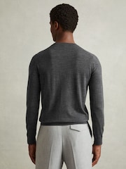 Reiss Derby Grey Marl Merino Mixer 2 Pack Pack of Two Merino Wool Jumpers - Image 5 of 5