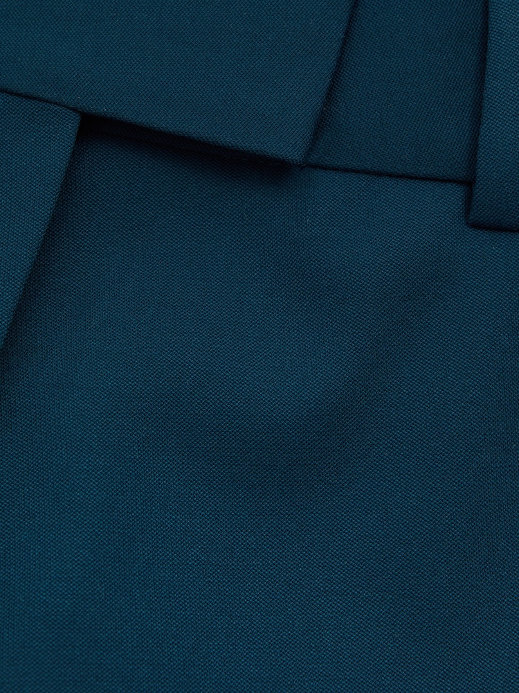 Reiss Teal Jade Slim Fit Wool Blend Suit Trousers - Image 6 of 6