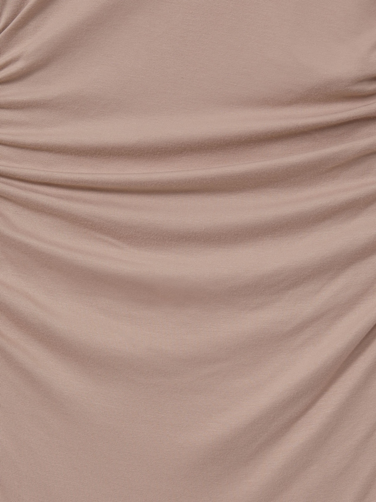 Reiss Blush Cyra One-Shoulder Ruched-Jersey Midi Dress - Image 6 of 6