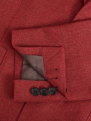 Reiss Rust Red Attire Single-Breasted Wool Blend Blazer Slim Fit - Image 7 of 7