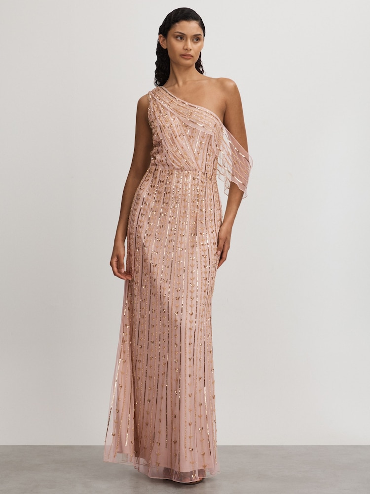 Nude Raishma Embellished Off-The-Shoulder Maxi Dress - Image 1 of 5