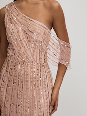 Nude Raishma Embellished Off-The-Shoulder Maxi Dress - Image 3 of 5