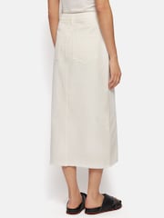 Jigsaw Natural 100% Cotton Denim Maxi Skirt - Image 3 of 7