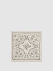 Reiss Champagne/Brown Venice Reiss | Ché Cotton Paisley Print Bandana - Image 2 of 4