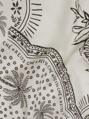 Reiss Champagne/Brown Venice Reiss | Ché Cotton Paisley Print Bandana - Image 4 of 4