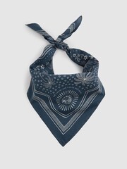 Reiss Navy/White Venice Reiss | Ché Cotton Paisley Print Bandana - Image 3 of 5