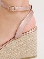 JD Williams Wide Fit Cross-Over Vamp Espadrilles - Imagen 4 de 5