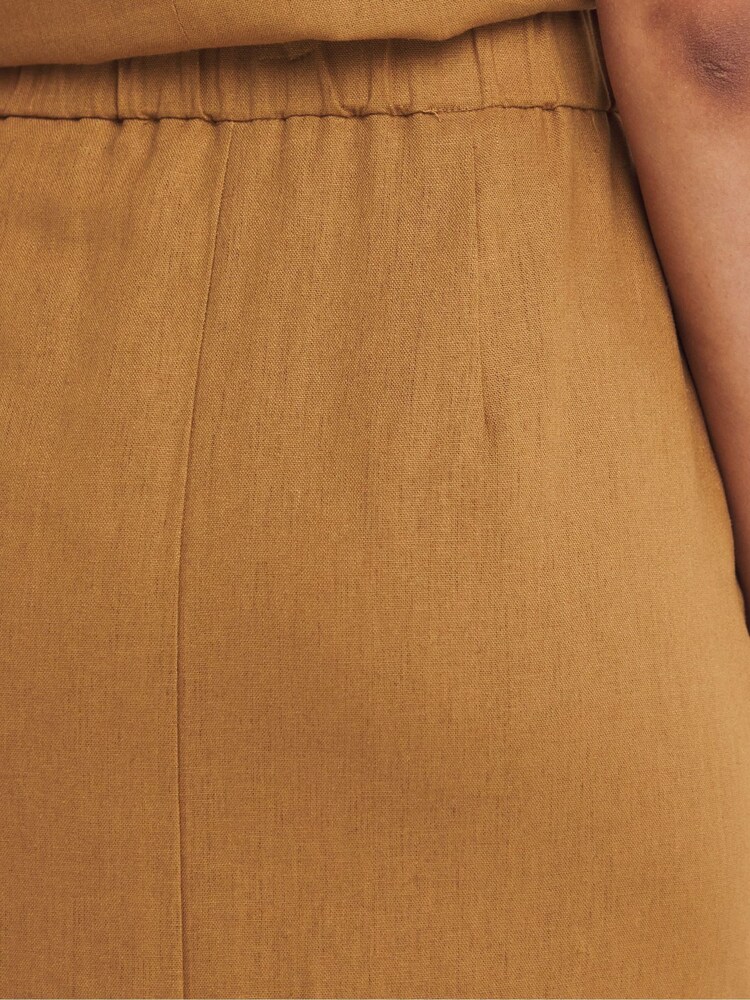 JD Williams Brown Linen Pencil Skirt - Image 4 of 4 JD Williams Brown Linen Pencil Skirt - Image 4 of 4