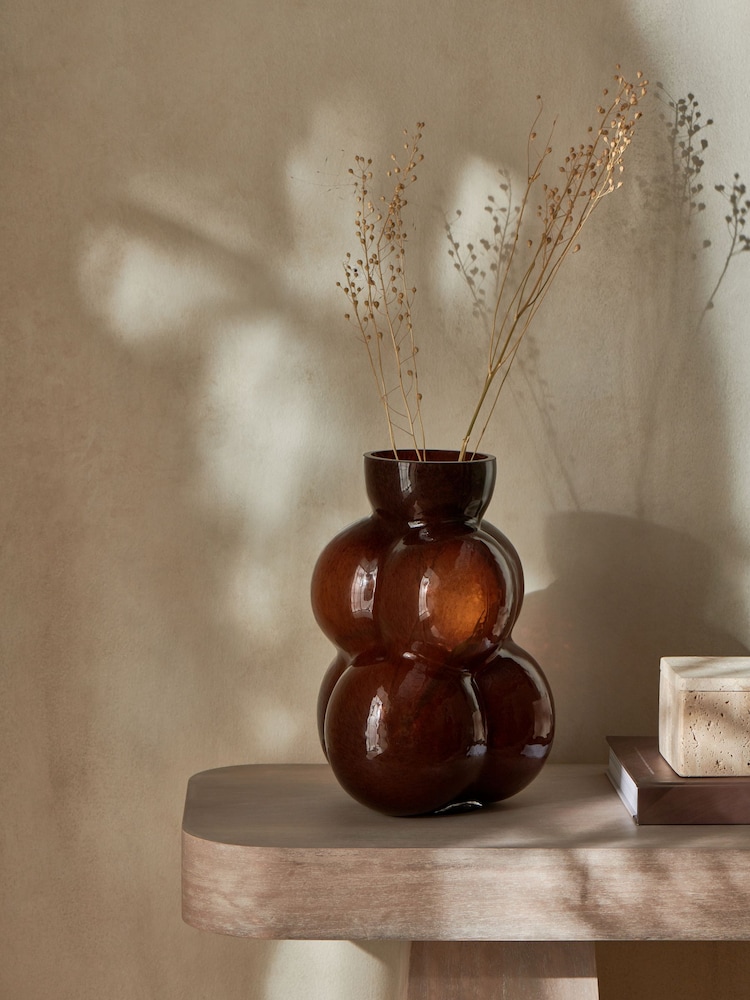 French Connection Brown Bobble Vase - Image 1 of 4