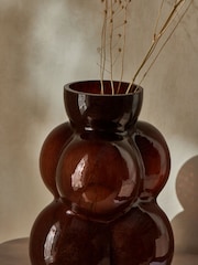 French Connection Brown Bobble Vase - Image 2 of 4