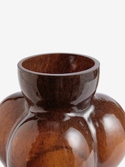 French Connection Brown Bobble Vase - Image 4 of 4