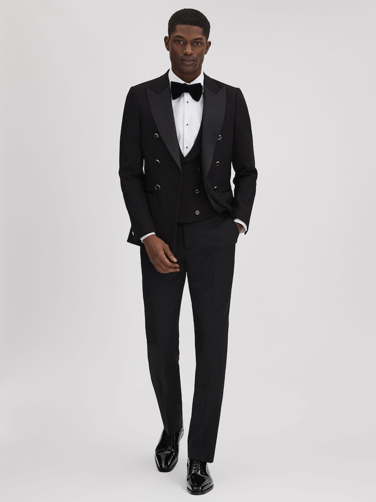 Reiss Black Mead Patent Leather Lace-Up Shoes - Image 2 of 5 Reiss Black Mead Patent Leather Lace-Up Shoes - Image 2 of 5