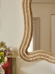 Nina Campbell Natural Malabar Wall Mirror - Image 3 of 5
