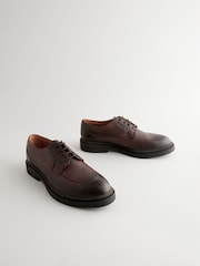 rjava - Predpasnik iz tumbled leather čevlji - Slika 2 iz 6