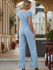 Luxe кружевной комбинезон с поясом Sosandar Petite - Изображение 5 из 5