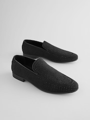 Black Sparkly Loafers - Image 1 of 5