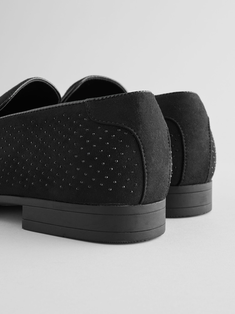 Black Sparkly Loafers - Image 5 of 5