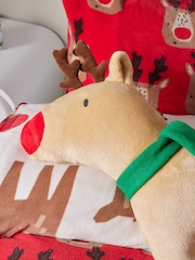 Reindeer Light Up Christmas Cushion - Image 2 of 5