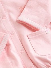 Pink Baby Hooded 100% Cotton Jacket (0mths-2yrs) - Image 10 of 12