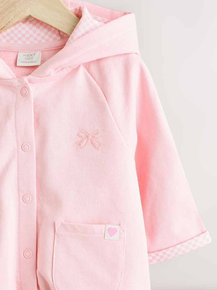 Pink Bear Hooded Baby Jacket (0mths-2yrs) - Image 8 of 12