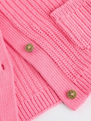 Pink Smile Button Cardigan (0mths-2yrs) - Image 10 of 11
