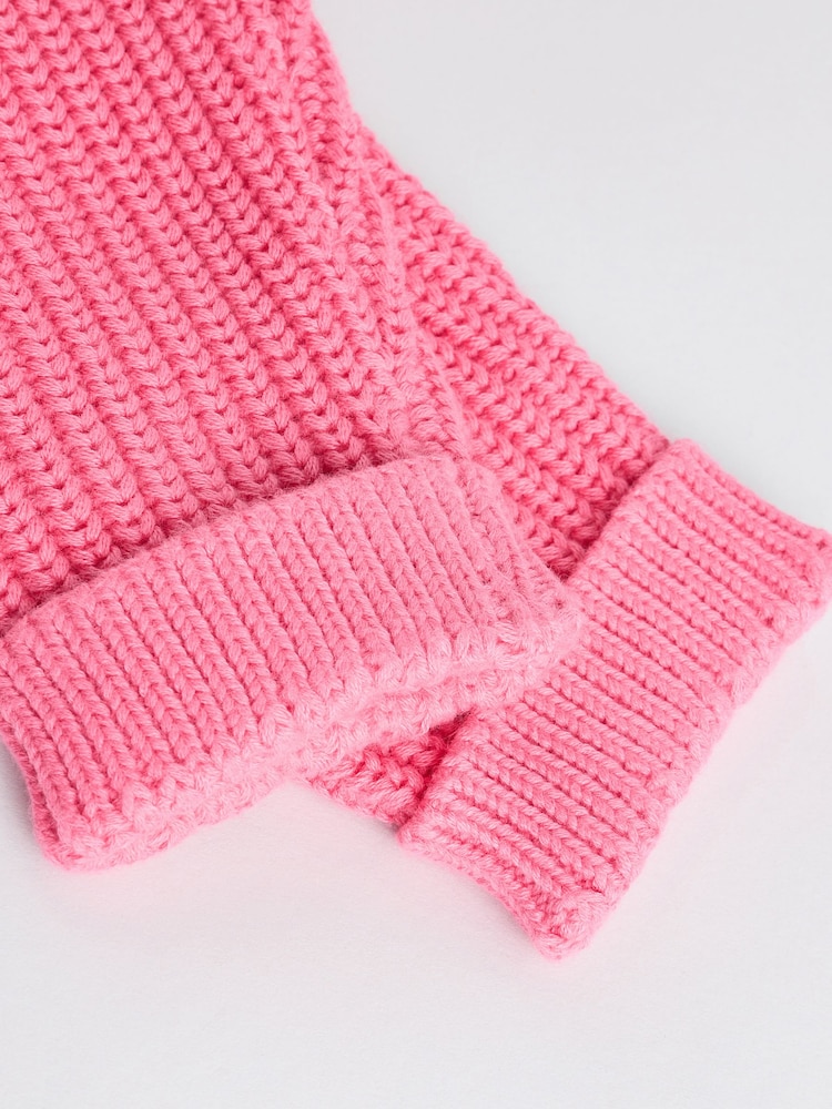 Pink Smile Button Cardigan (0mths-2yrs) - Image 9 of 11