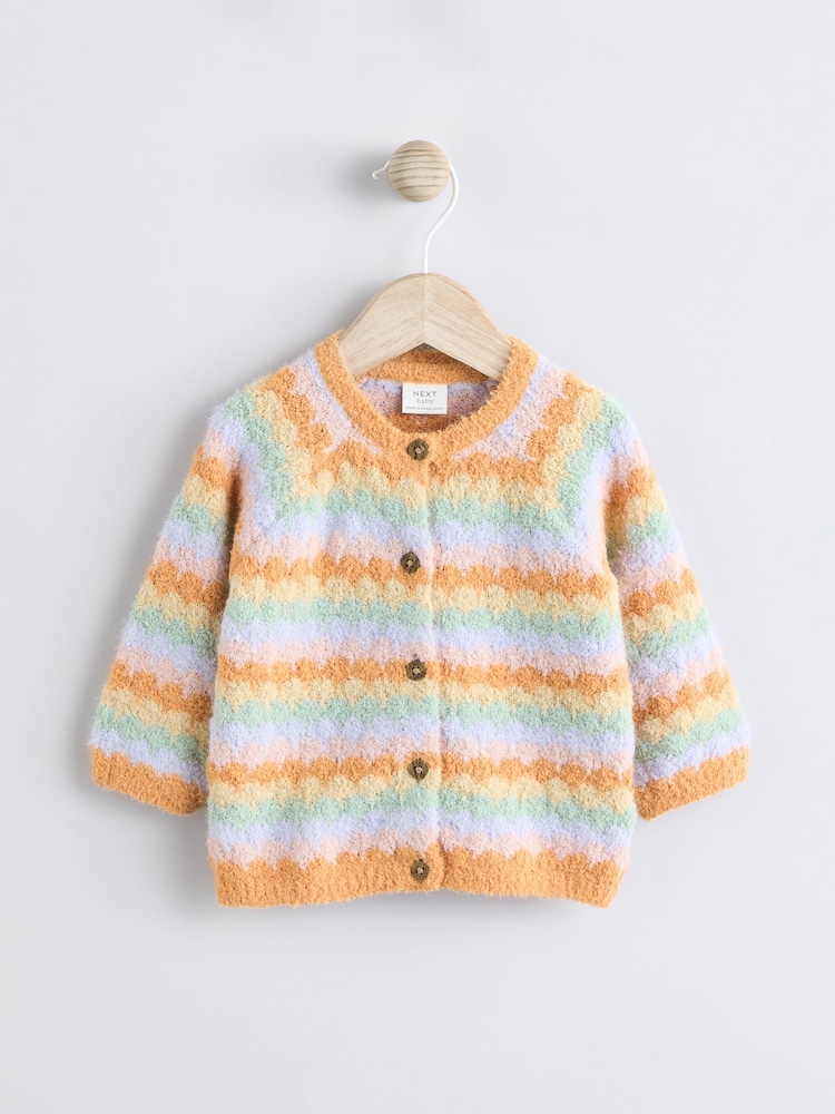 Multi Knitted Stripe Baby Cardigan (0mths-2yrs) - Image 1 of 9