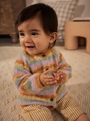 Multi Knitted Stripe Baby Cardigan (0mths-2yrs) - Image 2 of 9
