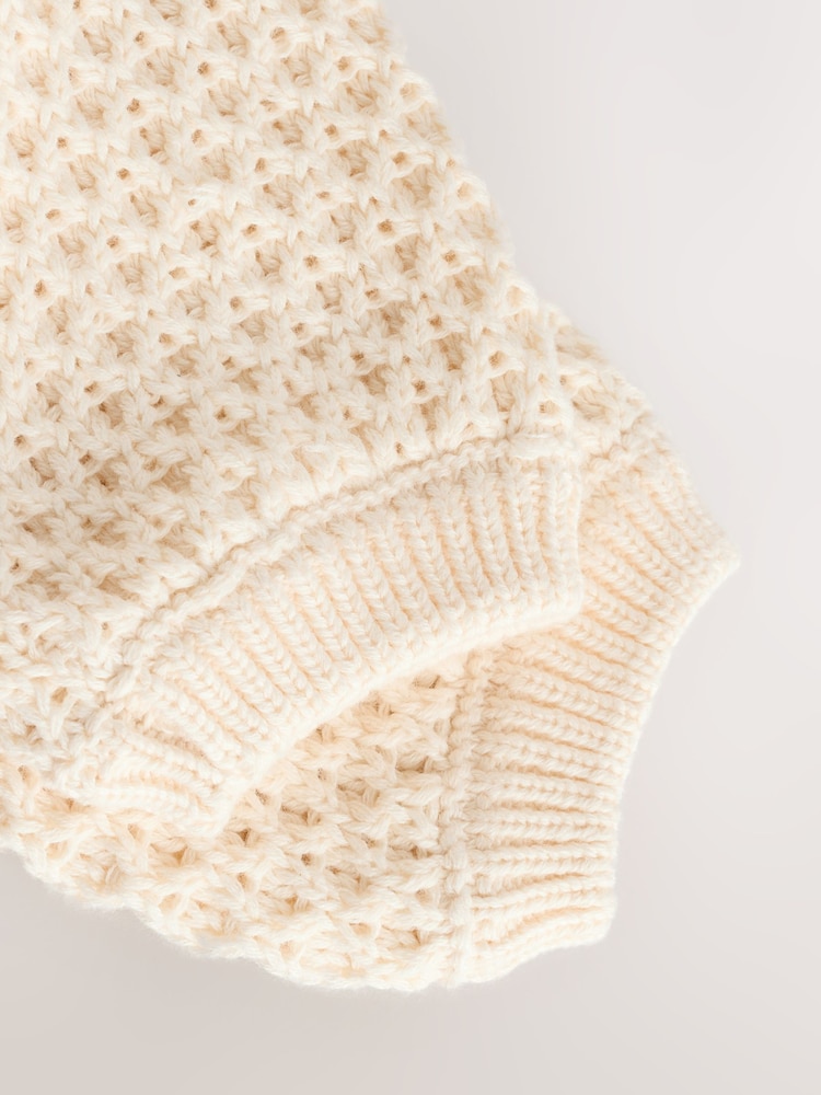 Ecru Knitted Button Cardigan (0mths-2yrs) - Image 6 of 7