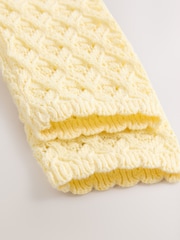 Yellow Baby Knitted 100% Cotton Cardigan (0mths-2yrs) - Image 5 of 5