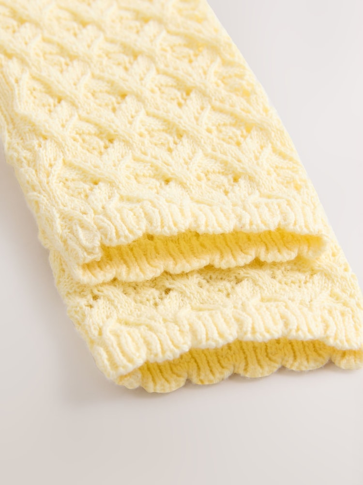 Yellow Baby Knitted 100% Cotton Cardigan (0mths-2yrs) - Image 5 of 5