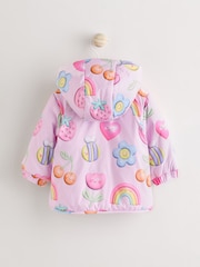 Pink Printed Baby Puffer Coat (0mths-2yrs) - Image 2 of 8
