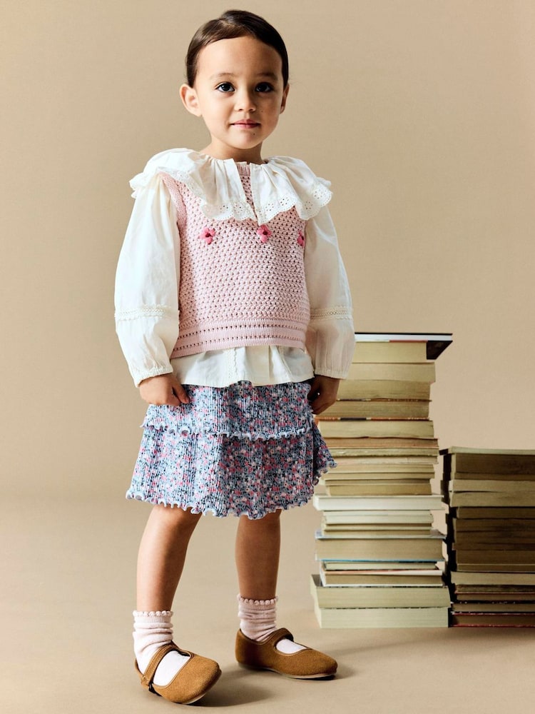 Name It Knited Floral Vest - Imagen 1 de 3