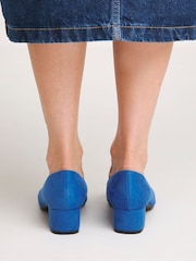 JD Williams Blue Court Shoes In Extra Wide Fit - Image 2 of 4