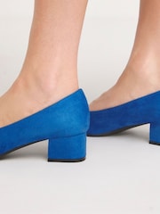 JD Williams Blue Court Shoes In Extra Wide Fit - Image 4 of 4