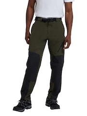 Mountain Warehouse Green Forest Mens Water-Resistant Trekking Trousers - Image 1 of 4