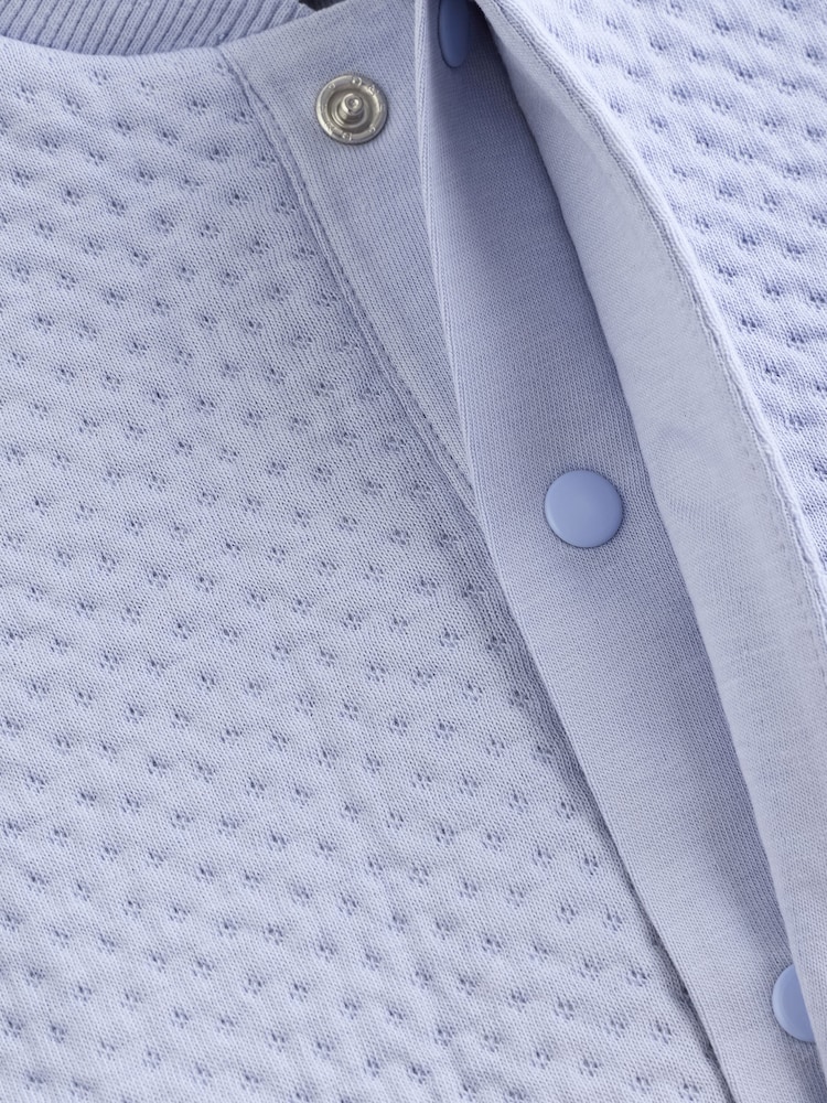 Blue Baby Textured Bomber Jacket (0mths-2yrs) - Image 7 of 7