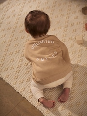 Neutral Baby Jersey Jacket (0mths-2yrs) - Image 2 of 9