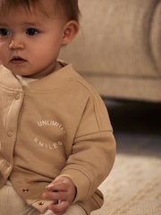 Neutral Baby Jersey Jacket (0mths-2yrs) - Image 3 of 9