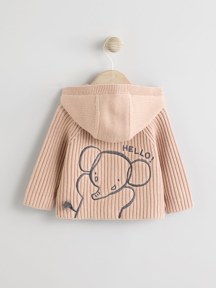 Neutral 100% Cotton Cardigan (0mths-2yrs) - Image 1 of 7 Neutral 100% Cotton Cardigan (0mths-2yrs) - Image 1 of 7