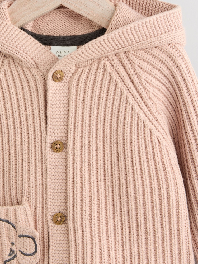 Neutral 100% Cotton Cardigan (0mths-2yrs) - Image 3 of 7