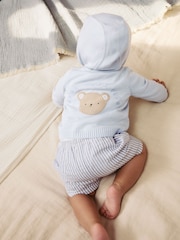 Blue 100% Cotton Cardigan (0mths-2yrs) - Image 1 of 9