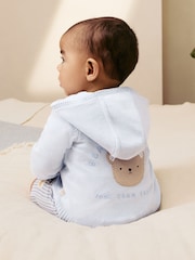 Blue 100% Cotton Cardigan (0mths-2yrs) - Image 3 of 9