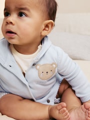Blue 100% Cotton Cardigan (0mths-2yrs) - Image 4 of 9