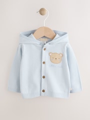 Blue 100% Cotton Cardigan (0mths-2yrs) - Image 5 of 9